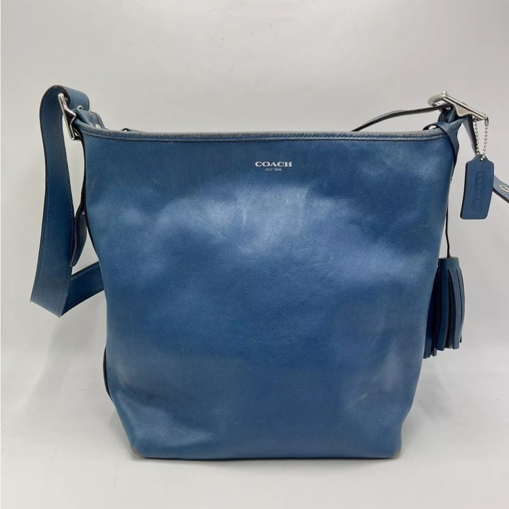 Authentic Coach Legacy Tassel Shoulder Bag Leather